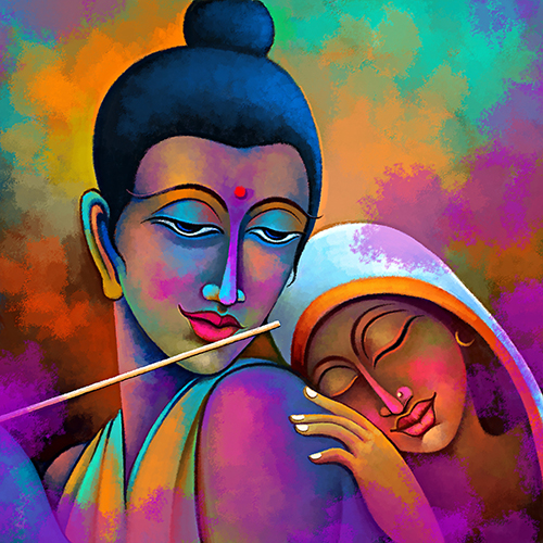Radha krishna Painting